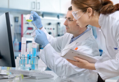scientists working at the laboratory